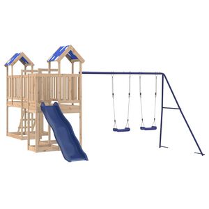 vidaXL Aire de jeux d'ext&eacute;rieur bois de pin massif