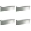 vidaXL Cl&ocirc;ture &agrave; escargots 4 pc 100 x 3,5 x 25 cm Acier galvanis&eacute;