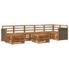 vidaXL Ensemble de canap&eacute;s d'ext&eacute;rieur 7 pc Naturel