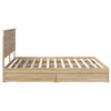 vidaXL Lit de Rangement Ch&ecirc;ne Sonoma 180 x 200 cm Bois d'ing&eacute;nierie