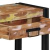 vidaXL Table console Multicolore bois de récupération massif