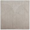 vidaXL Tapis de surface Carr&eacute; HUARTE Beige 240 x 240 cm Polyester