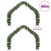 vidaXL Guirlande de No&euml;l avec 600 LED 2 pcs Vert PVC