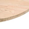 vidaXL Dessus de table Ø60x2,5 cm Bois de pin massif