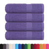vidaXL Serviettes de bain FROGN 4 pcs violet 100x150 cm 360 g/m&sup2;