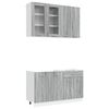 vidaXL Unit&eacute; de cuisine LYON 4 pc Sonoma gris Bois d'ing&eacute;nierie