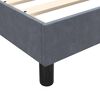 vidaXL Cadre de lit sans matelas gris fonc&eacute; 160x210 cm velours