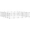 vidaXL Cage animaux de compagnie &agrave; 20 panneaux et porte Noir 35x35 cm