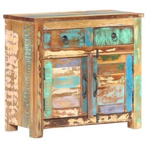 vidaXL Buffet 70x35x65 cm Bois de r&eacute;cup&eacute;ration massif
