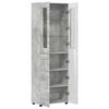 vidaXL Haut Armoire avec &eacute;tag&egrave;re FLORIN Gris b&eacute;ton 60 x 35 x 182 cm