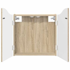 vidaXL Cabinet pour cible Ch&ecirc;ne Sonoma 56 x 12 x 63 cm