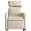 vidaXL Fauteuil inclinable Crème Tissu