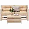 vidaXL Salon de jardin 3 pcs avec coussins Bois de pin massif