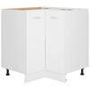 vidaXL Armoire d'angle basse Lyon blanc 75,5x75,5x81,5 cm