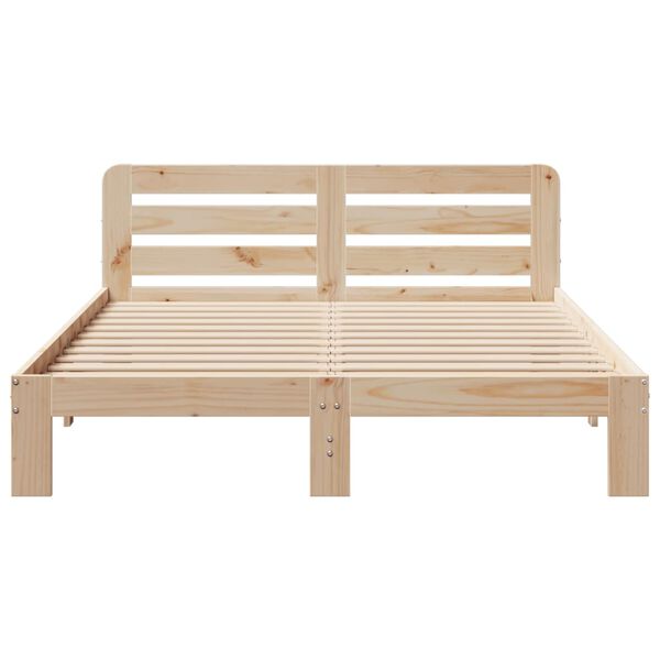 vidaXL Cadre de lit sans matelas 140x200 cm bois massif de pin