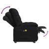 vidaXL Fauteuil électrique de massage Noir Tissu