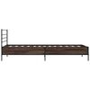 vidaXL Cadre de lit sans matelas ch&ecirc;ne marron 100x200 cm