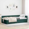 vidaXL Cadre de lit d'angle Vert fonc&eacute; 100 cm x 200 cm Velours