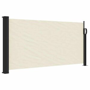 vidaXL Auvent lat&eacute;ral r&eacute;tractable cr&egrave;me 100x500 cm