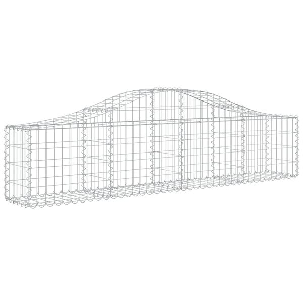 vidaXL Paniers à gabions arqués 12 pcs 200x30x40/60 cm Fer galvanisé
