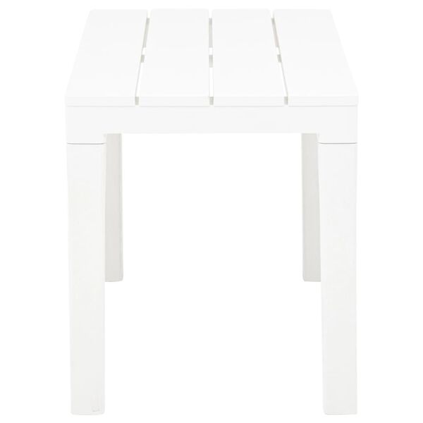 vidaXL Bancs de jardin lot de 2 Blanc Plastique
