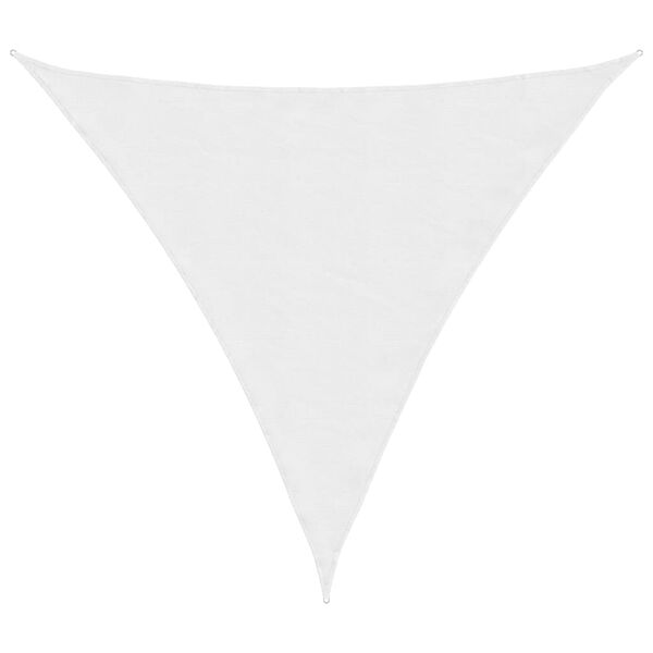 vidaXL Voile de parasol tissu oxford triangulaire 5x5x5 m blanc