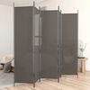 vidaXL Cloison de s&eacute;paration 5 panneaux Anthracite 250x220 cm Tissu