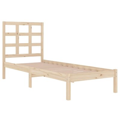 vidaXL Cadre de lit Bois massif 100x200 cm