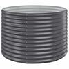 vidaXL Lit sur&eacute;lev&eacute; de jardin Acier galvanis&eacute; Anthracite
