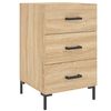 vidaXL Table de chevet ch&ecirc;ne sonoma 40x40x66 cm bois d'ing&eacute;nierie