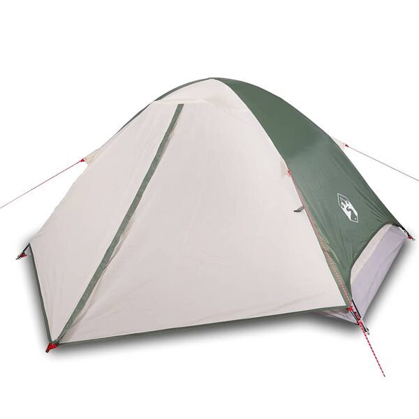 vidaXL Tente de camping à dôme 4 personnes vert imperméable