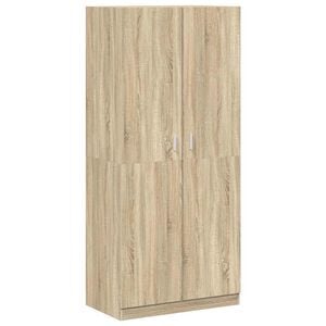 vidaXL Garde-robe Ch&ecirc;ne sonoma 90x52x200 cm Bois d&rsquo;ing&eacute;nierie