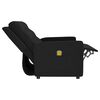 vidaXL Fauteuil de massage inclinable &agrave; 3 places noir tissu