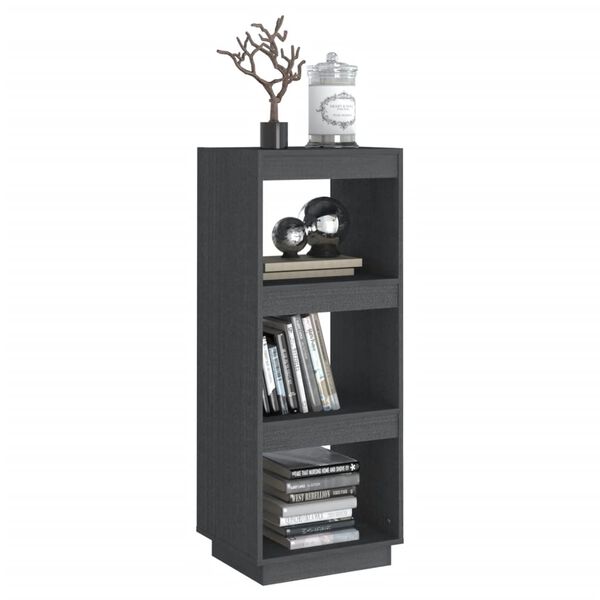 vidaXL Bibliothèque/Séparateur de pièce gris 40x35x103 cm pin massif