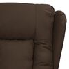vidaXL Fauteuil inclinable Marron Similicuir