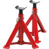 Carpoint Cric de type rouleur et 2 supports d'essieu 2000 kg Rouge