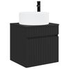 vidaXL Meuble de lavabo mural Noir 49 x 44,5 x 65,5 cm
