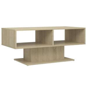 vidaXL Table basse ch&ecirc;ne sonoma 103,5x50x44,5 cm bois d'ing&eacute;nierie