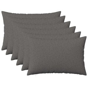 vidaXL Coussin avec oreiller HEERLEN 6 pi&egrave;ces Gris clair Tissu