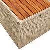 vidaXL Canapé de jardin Beige 184 x 62 x 85cm polyrotin