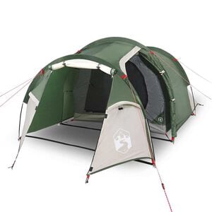 vidaXL Tente de camping tunnel 3 personnes vert imperm&eacute;able