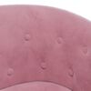 vidaXL Fauteuil rose velours