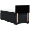 vidaXL Sommier &agrave; lattes de lit avec matelas Noir 90x200 cm Velours