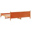 vidaXL Cadre de lit sans matelas cire marron 180x200cm bois pin massif