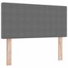 vidaXL T&ecirc;te de lit Gris clair 80 cm Tissu en velours c&ocirc;tel&eacute;