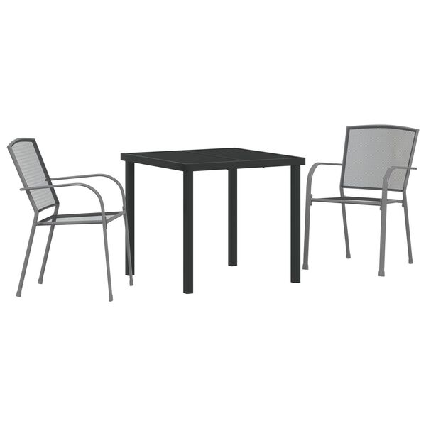 vidaXL Ensemble de salle &agrave; manger pour jardin 5 pcs Anthracite