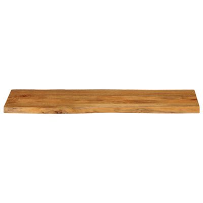 vidaXL Dessus de table 140x40x2,5 cm bord vivant bois massif manguier