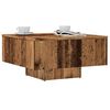 vidaXL Table basse vieux bois 60x60x31,5 cm bois d'ing&eacute;nierie