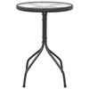 vidaXL Table de jardin Ø50x71 cm Acier Anthracite
