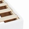 vidaXL Sommier &agrave; lattes de lit avec matelas Blanc 160x200cm Similicuir